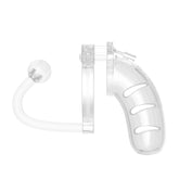 Man Cage 11 Male 4.5 Inch Clear Chastity Cage With Anal Plug > Bondage Gear > Male Chastity